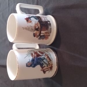 Norman Rockwell Museum Mugs Two: "For a good Boy" & " Braving the Storm"